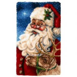 Herrschners Starlight Santa Latch Hook Kit