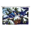 Herrschners Winter Blue Jays Latch Hook Kit
