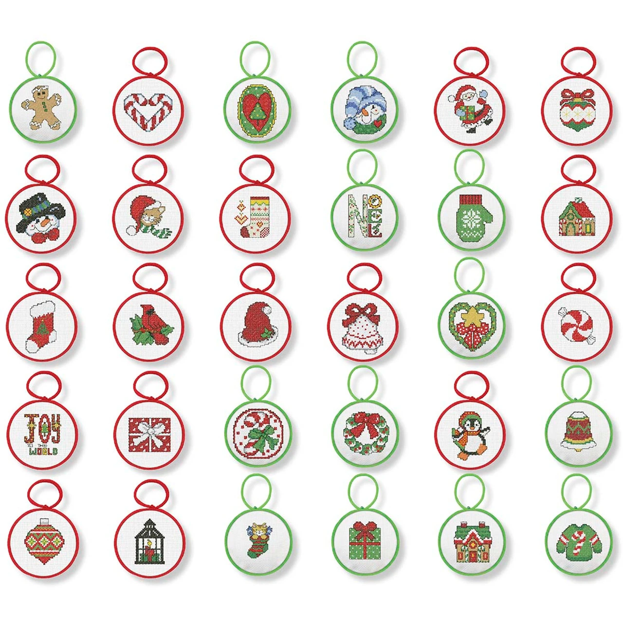 Herrschners Holiday Traditions Ornaments Counted Cross-Stitch Kit 1 Herrschners Holiday Traditions Ornaments Counted Cross-Stitch Kit