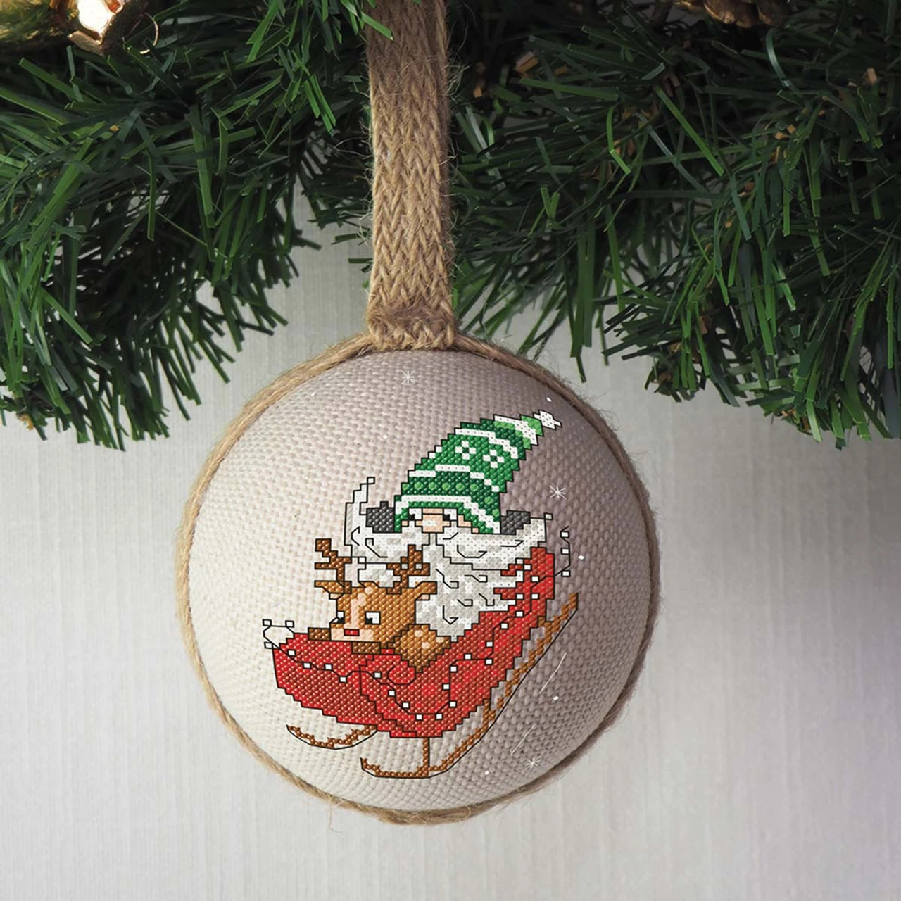 Craftways Gnomes Christmas Ornament Covers Counted Cross-Stitch Kit 5 Craftways Gnomes Christmas Ornament Covers Counted Cross-Stitch Kit - Image 5