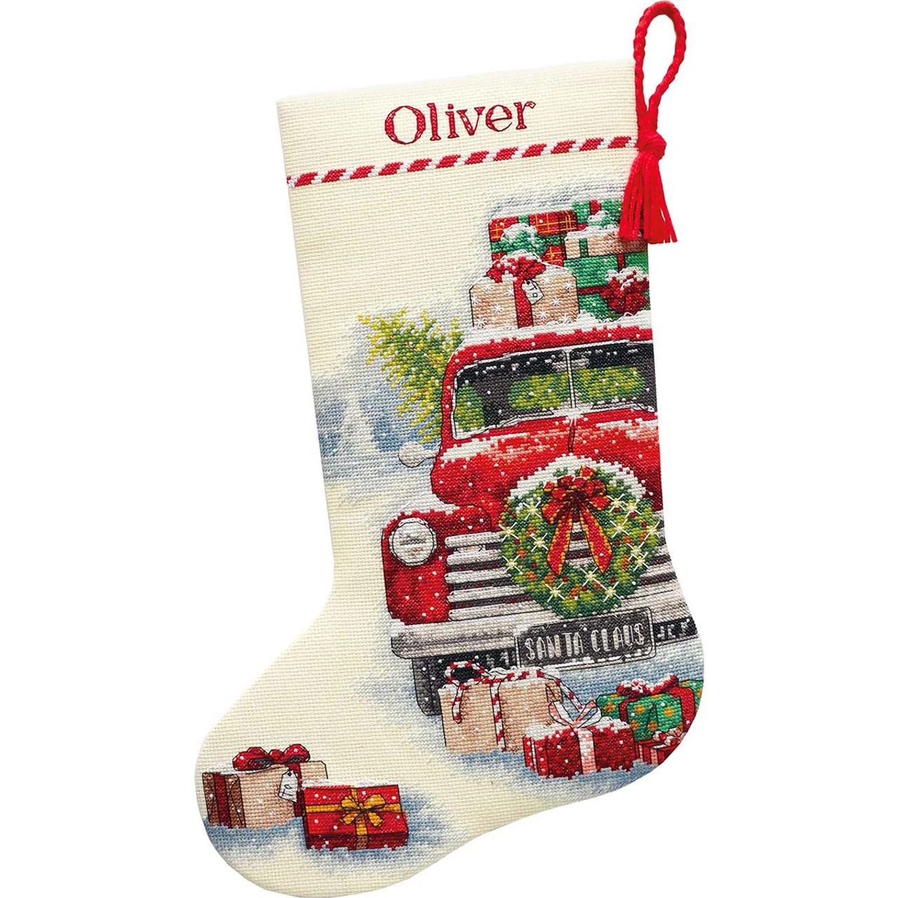 Dimensions Santa's Truck Stocking Counted Cross-Stitch Kit 1 Dimensions Santa's Truck Stocking Counted Cross-Stitch Kit