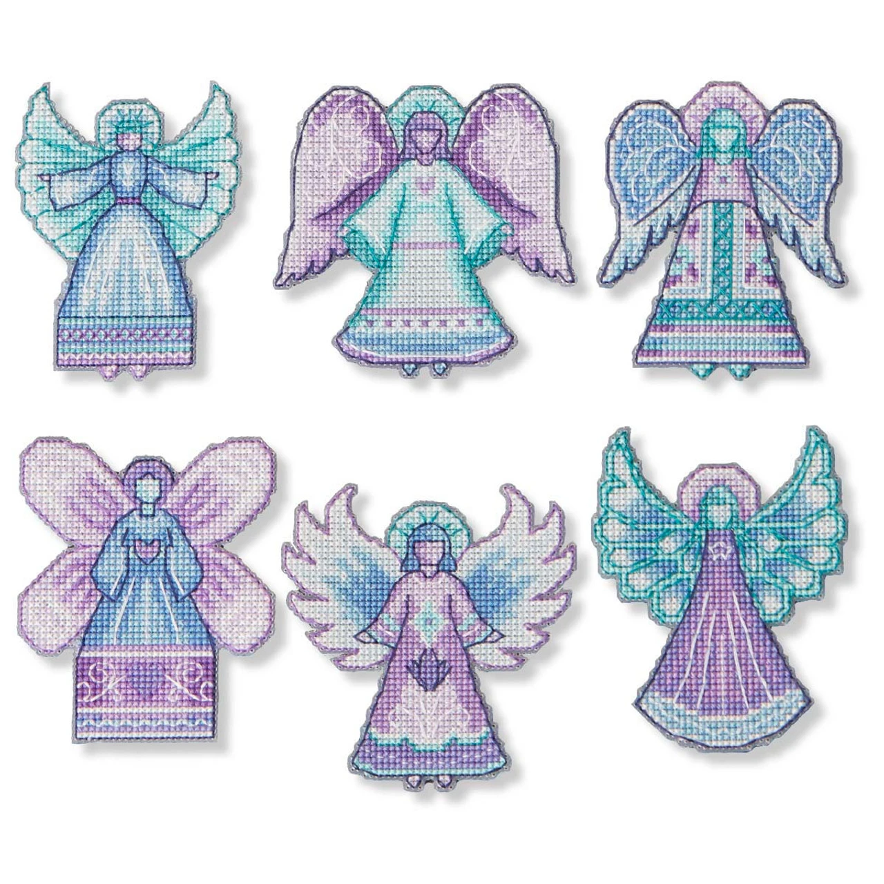 Herrschners Angel Ornaments Counted Cross-Stitch Kit 1 Herrschners Angel Ornaments Counted Cross-Stitch Kit