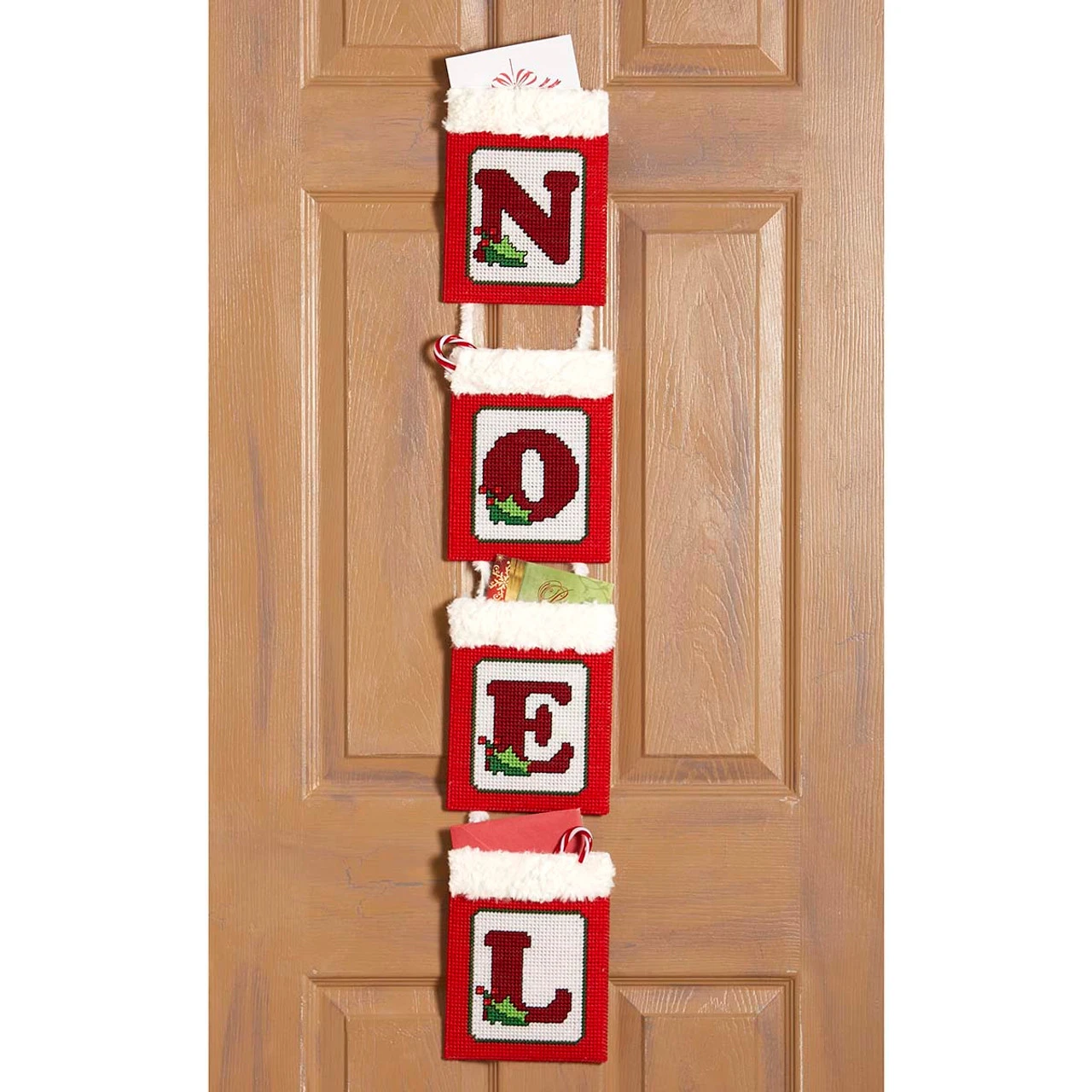 Herrschners Noel Christmas Card Holder Plastic Canvas Kit 1 Herrschners Noel Christmas Card Holder Plastic Canvas Kit