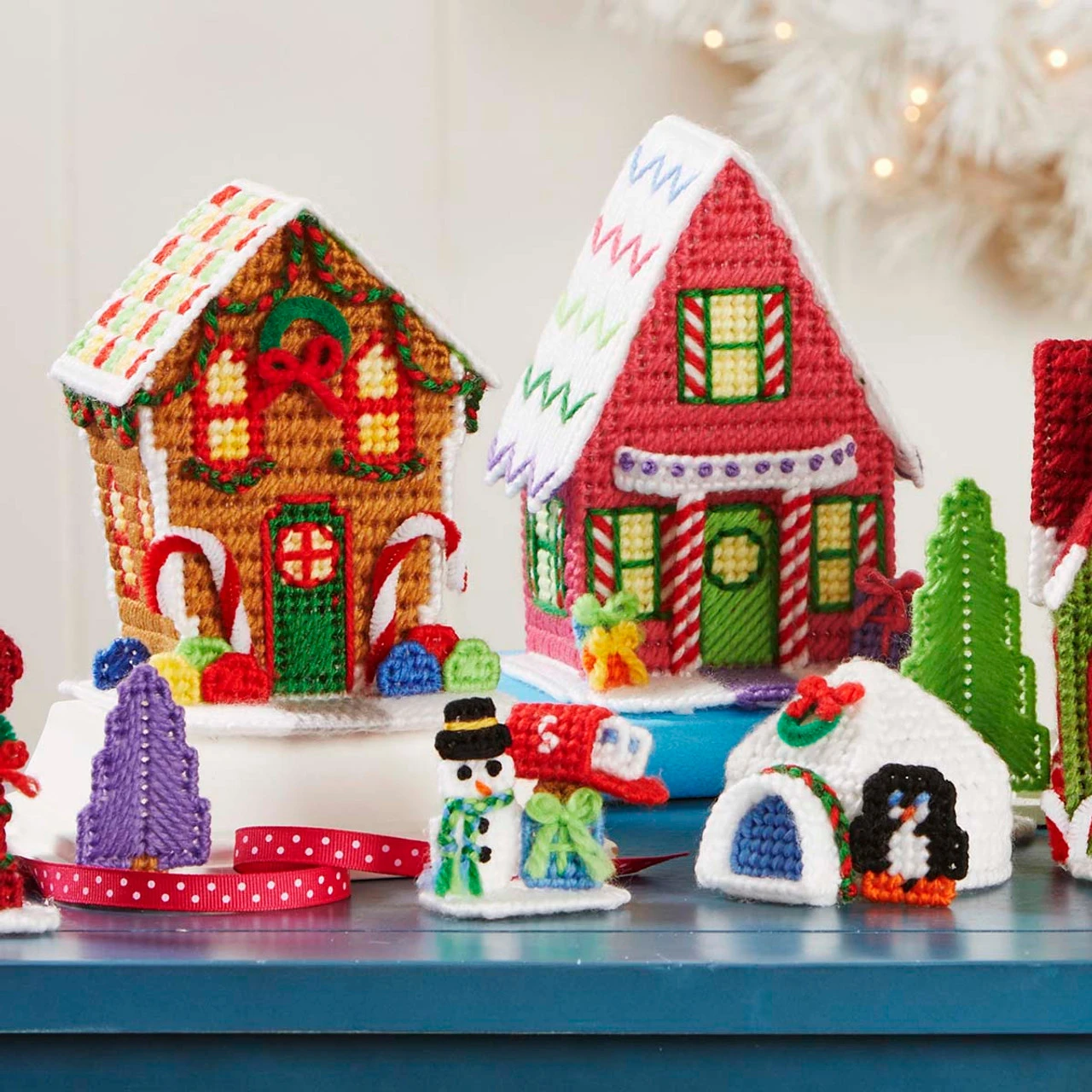 Herrschners North Pole Village Plastic Canvas Kit 2 Herrschners North Pole Village Plastic Canvas Kit - Image 2
