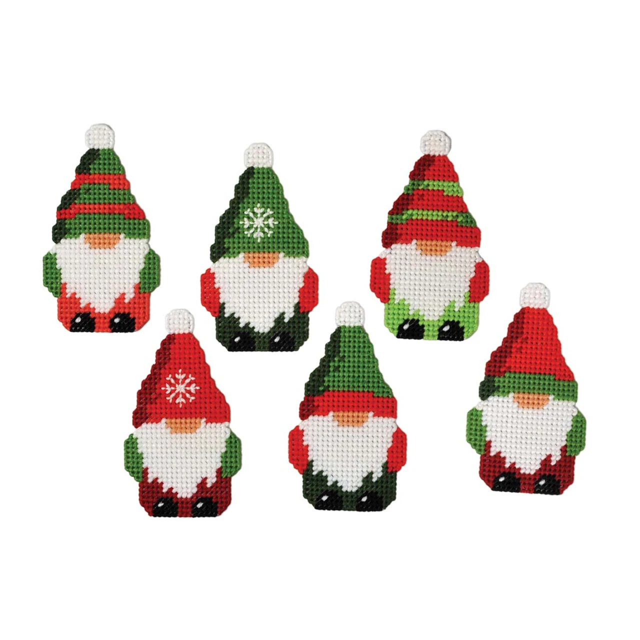 Herrschners Gnome For The Holiday Ornaments Plastic Canvas Kit 1 Herrschners Gnome For The Holiday Ornaments Plastic Canvas Kit