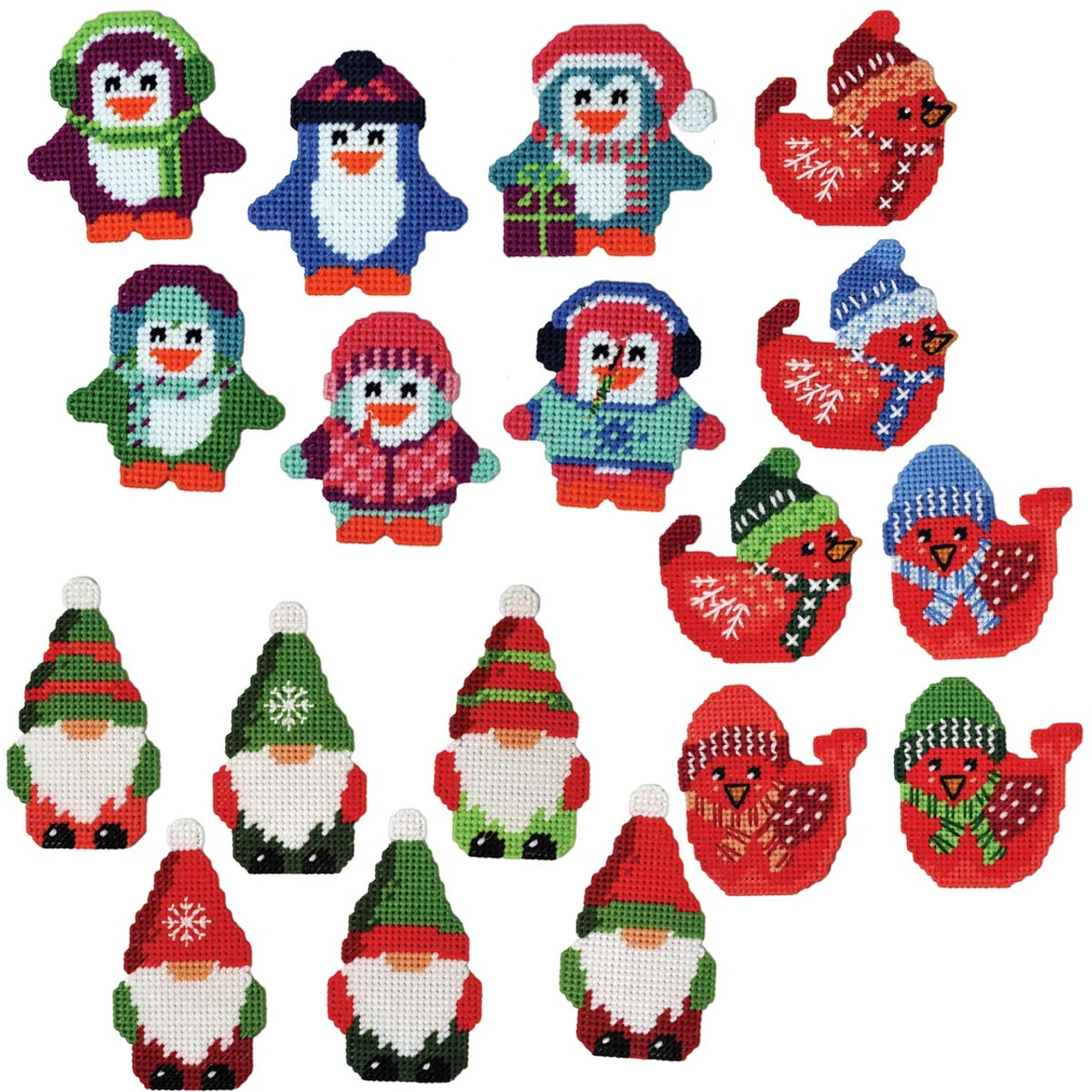 Herrschners Christmas Ornaments Set Plastic Canvas 1 Herrschners Christmas Ornaments Set Plastic Canvas