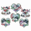 Design Works Snow Couple Ornaments Counted Cross-Stitch Kit
