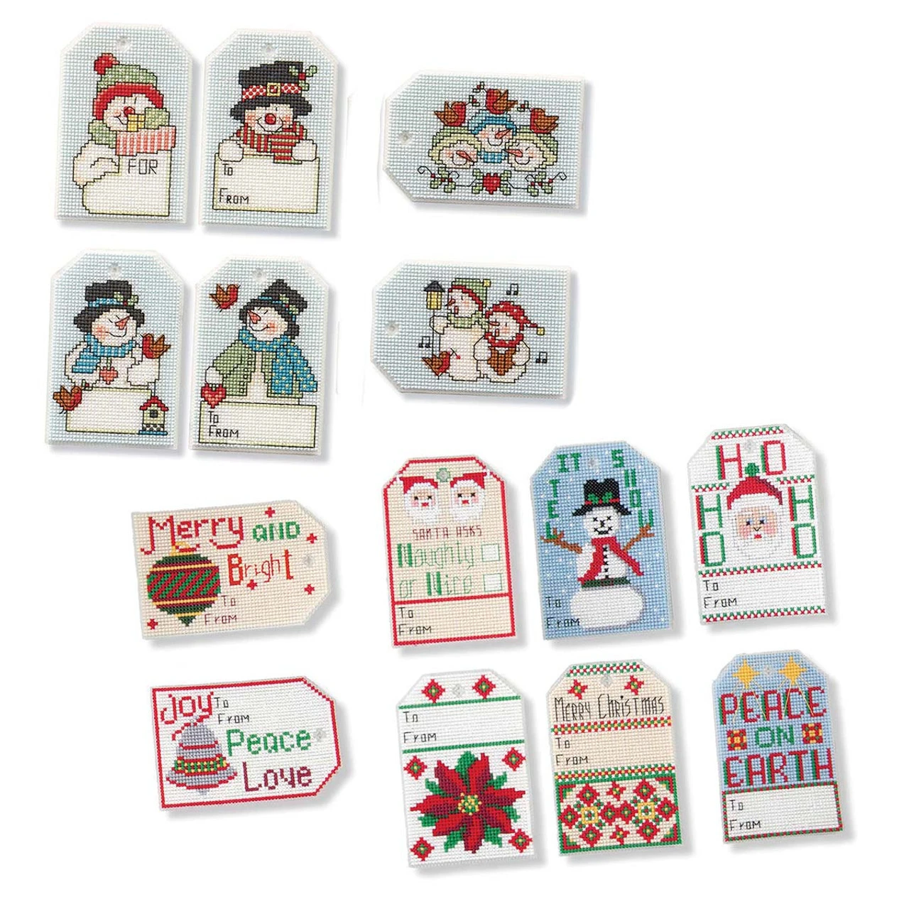 Herrschners Frosty Friends & Season Of Giving Gift Tag Set Counted Cross-Stitch 1 Herrschners Frosty Friends & Season Of Giving Gift Tag Set Counted Cross-Stitch