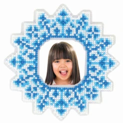 Herrschners Snowflake Flurries Photo Frame Counted Cross-Stitch Kit -Craft Haven Sales 570639 5 07125.1693467490