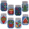 Herrschners Christmas Icon Mason Jar Ornaments Plastic Canvas Kit