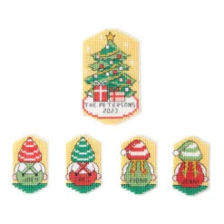 Herrschners Christmas Helpers Sled Ornaments Counted Cross-Stitch Kit -Craft Haven Sales 570680 2 25427.1694026602