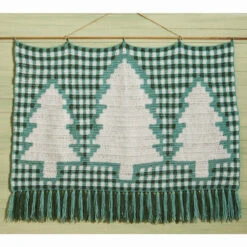 Herrschners Country Tree Farm Wall Hanging Crochet Yarn Kit