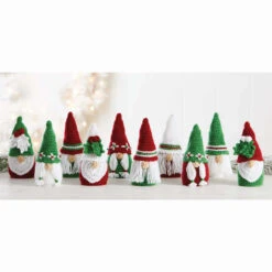 Herrschners Gnome For The Holidays Ornaments Crochet Kit