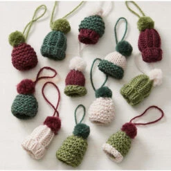 Willow Yarns Festive Beanie Ornaments Knit Yarn Kit