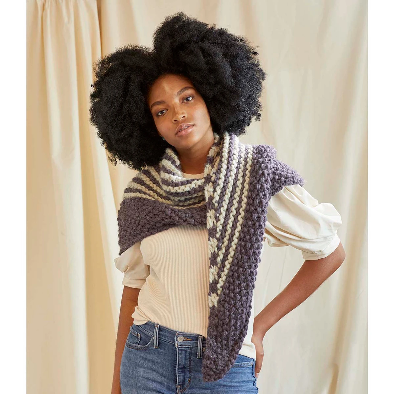 Universal Yarn Dappled Shawl Knit Kit 4 Universal Yarn Dappled Shawl Knit Kit - Image 4