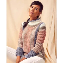 Universal Yarn Ribline Pullover Knit Kit -Craft Haven Sales 734180P 3 71331.1663128887