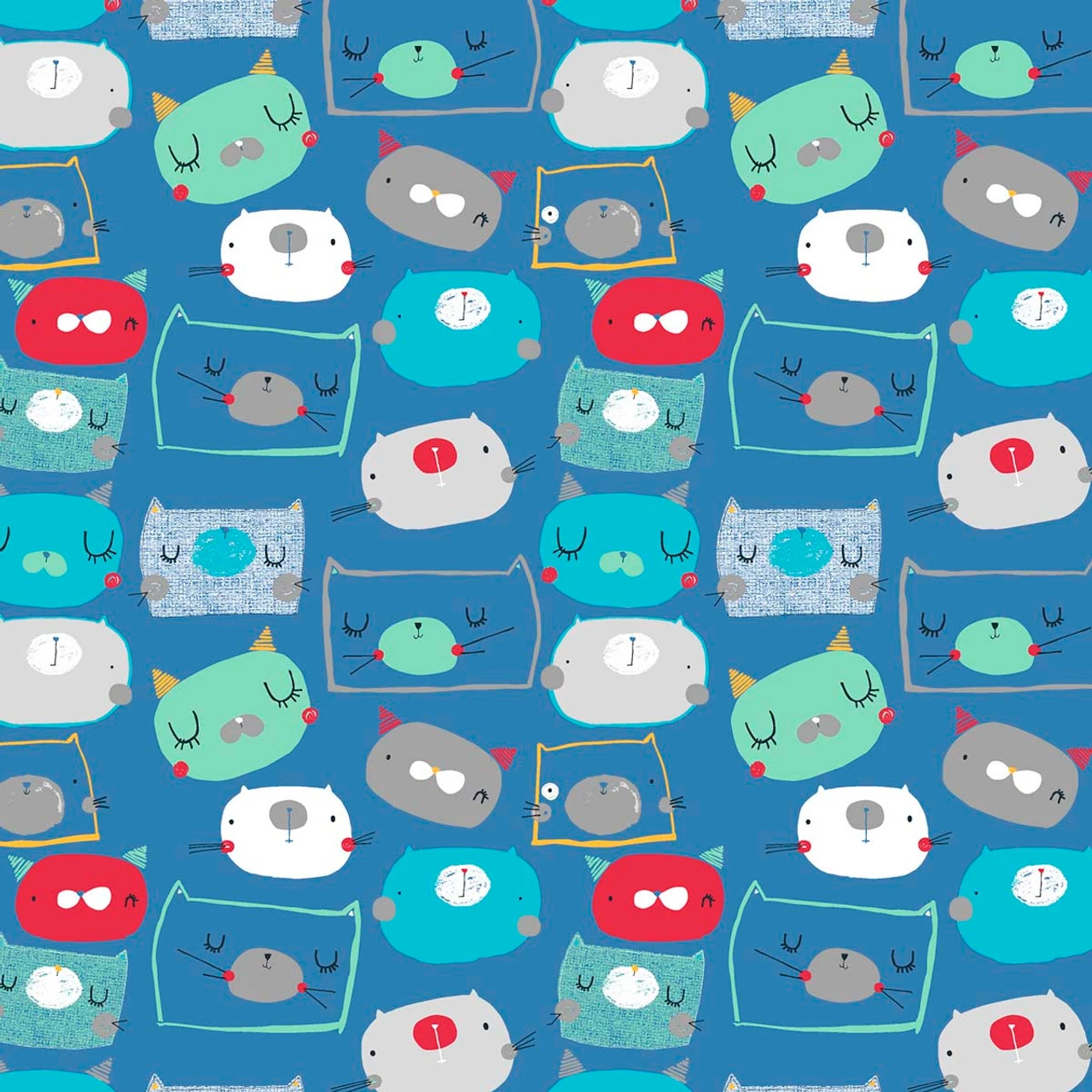 Fabric Edition, Inc. Cutzi Cat Fabric Quarters Bundle Pre-Cut Fabric 2 Fabric Edition, Inc. Cutzi Cat Fabric Quarters Bundle Pre-Cut Fabric - Image 2