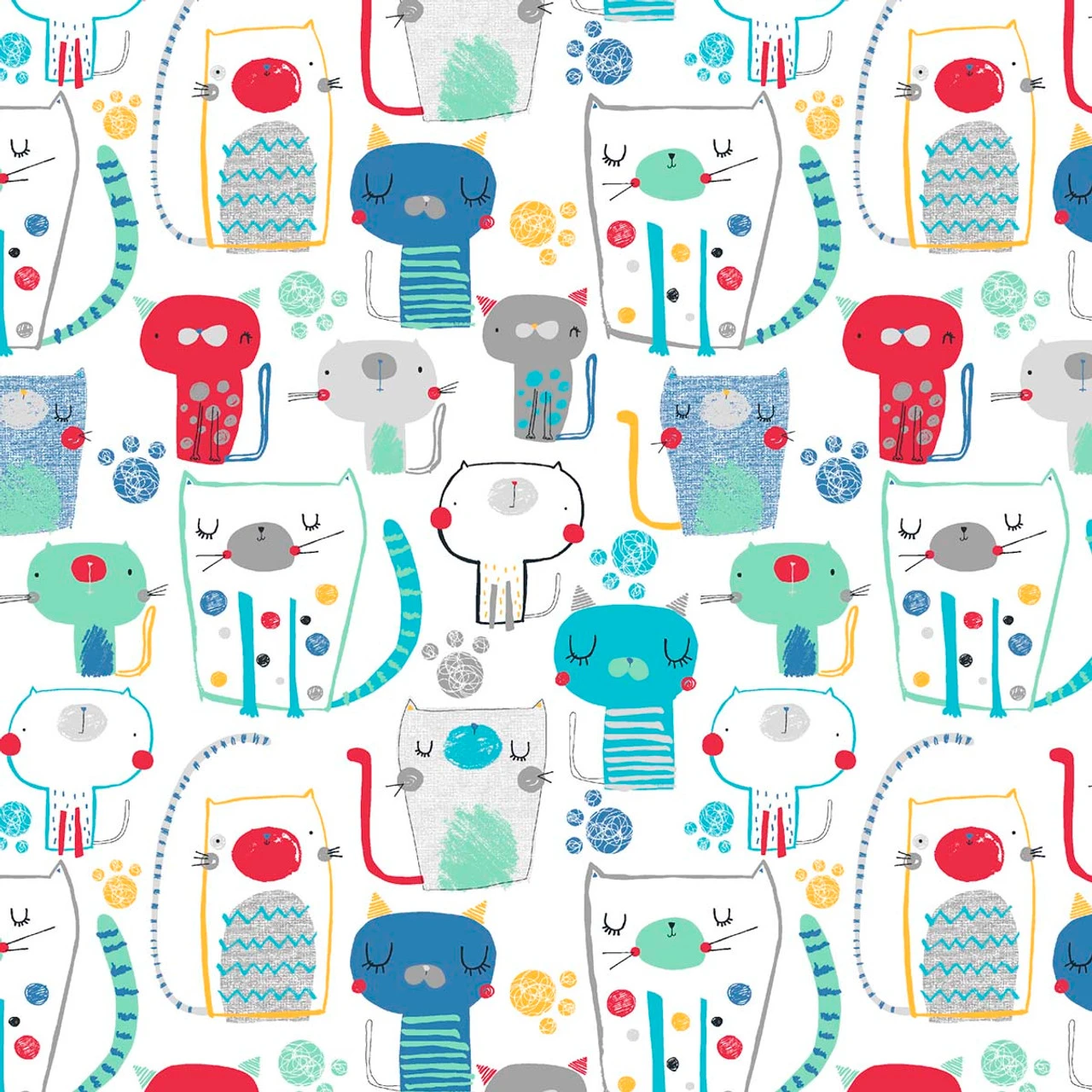 Fabric Edition, Inc. Cutzi Cat Fabric Quarters Bundle Pre-Cut Fabric 4 Fabric Edition, Inc. Cutzi Cat Fabric Quarters Bundle Pre-Cut Fabric - Image 4