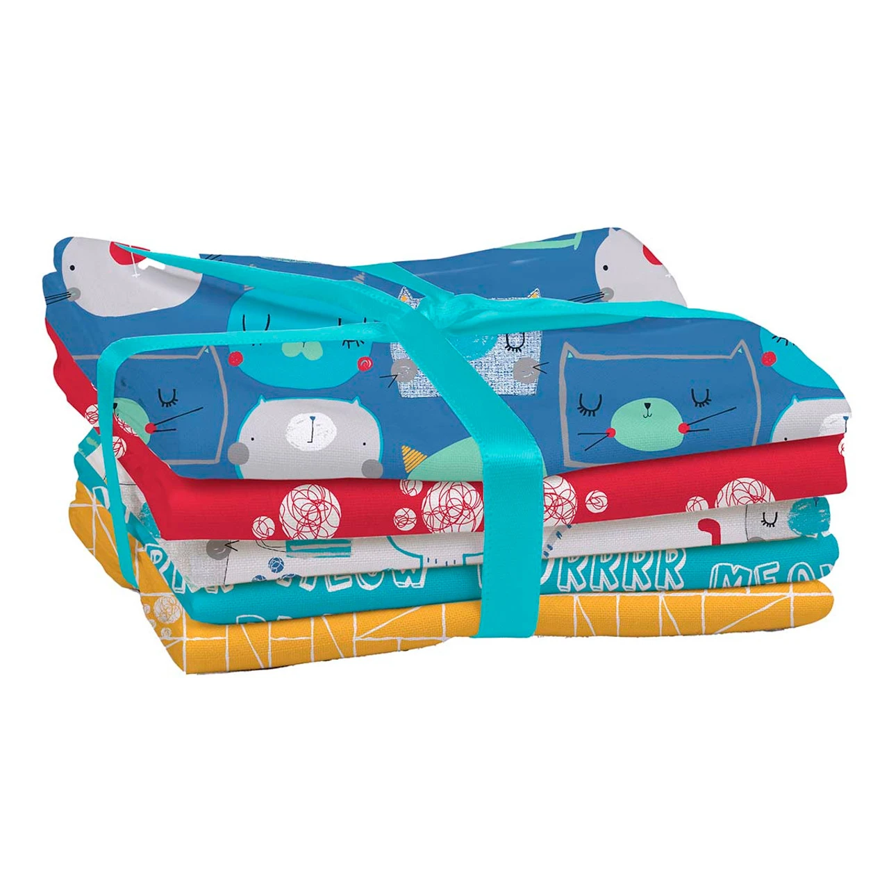 Fabric Edition, Inc. Cutzi Cat Fabric Quarters Bundle Pre-Cut Fabric 1 Fabric Edition, Inc. Cutzi Cat Fabric Quarters Bundle Pre-Cut Fabric