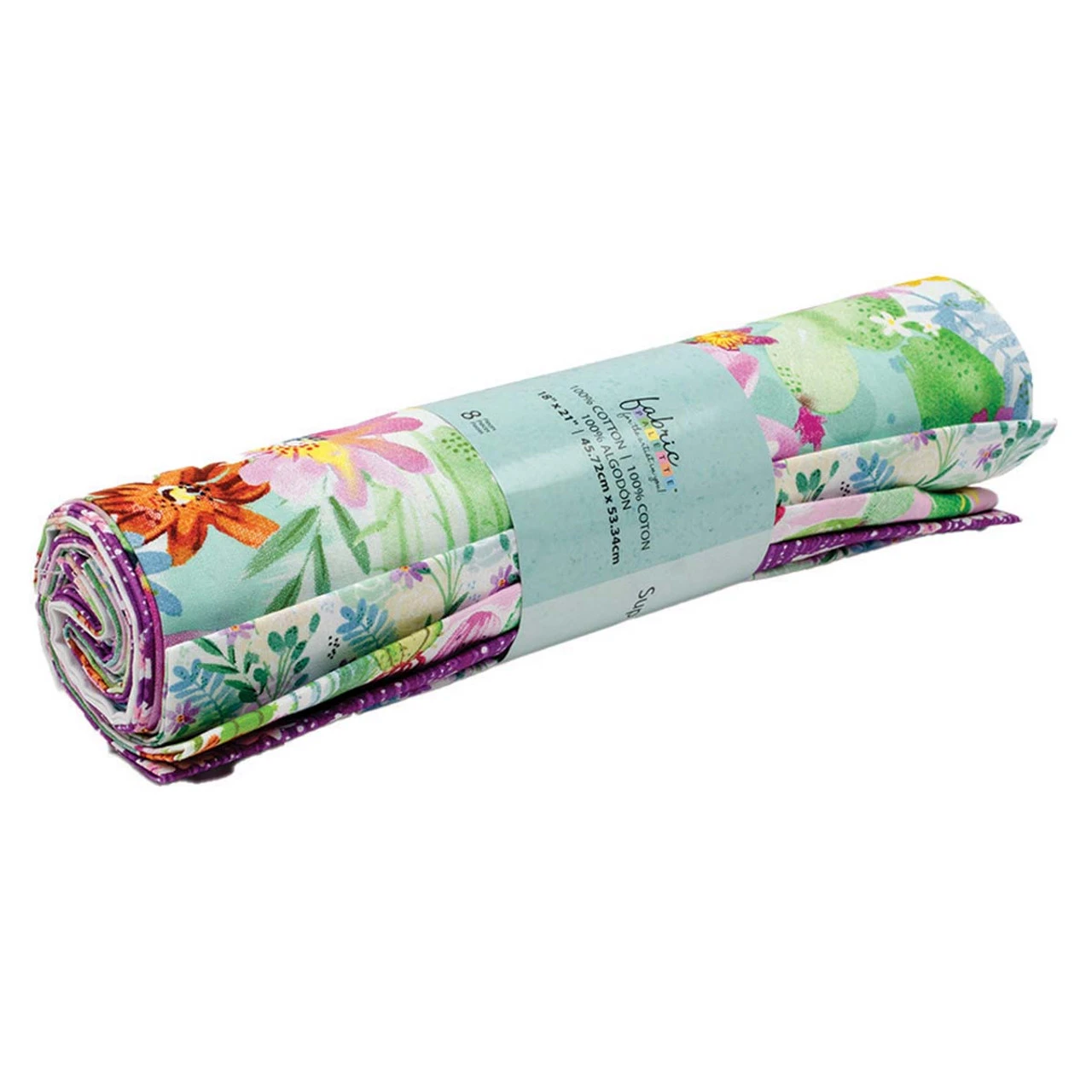 Fabric Edition, Inc. Purple Floral Fabric Quarters Bundle Pre-Cut Fabric 1 Fabric Edition, Inc. Purple Floral Fabric Quarters Bundle Pre-Cut Fabric