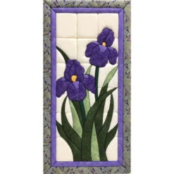 Quilt Magic Irises No-Sew Quilt Kit